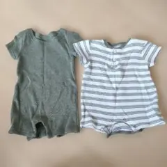 半袖ロンパース 2点セット