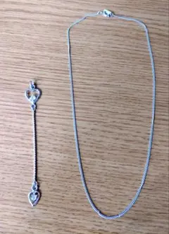 シルバー925 ハート型ペンダント と ネックレス 2点