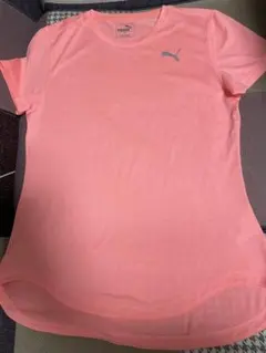 PUMA ピンクオレンジランニングTシャツ M美品✨