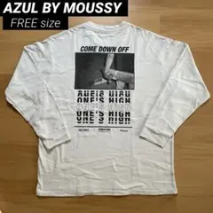 AZUL BY MOUSSY 長袖ロンT FREE メンズ　バックプリントグレー