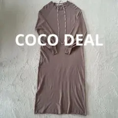 【COCODEAL】ココディール　ロングワンピース　丸襟　長袖