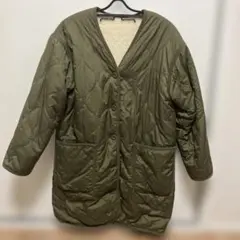 GU キルティングジャケット リバーシブルボアジャケット