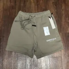 Fog essentials ハーフパンツショーツ反射フォントカーキブラウンロゴのサムネイル