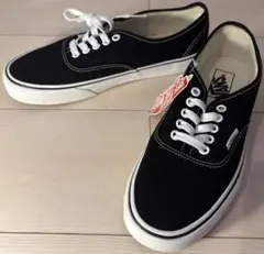 新品未使用 タグ付き VANS Authentic 黒 25.5cm 箱付き
