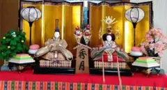 伝統的な雛人形セット秀月
