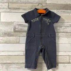 べべ　半袖デニム風ロンパース　70