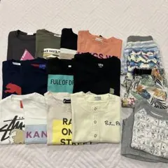 ③男の子 夏服 Tシャツ 半ズボン パジャマ16点セット 110