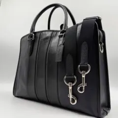 COACH コーチ 2way ビジネスバッグ メトロポリタン ポートフォリオ 紺