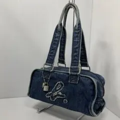 agnes b. アニエスベー デニム ハンドバッグ 肩掛け 鍵付き