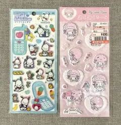 平成はっぴーフォン　ポチャッコ　ピアノちゃん　ぷくぷくシール　サンリオ