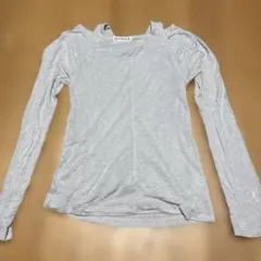 HANDER グレー 長袖 トップス