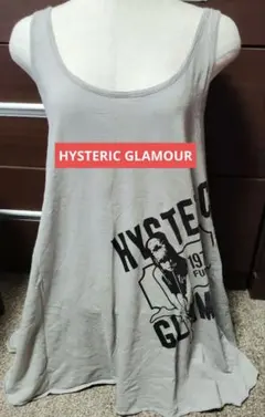 HYSTERIC GLAMOUR ノースリーブトップス グレー