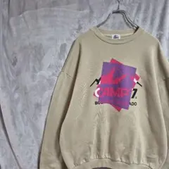 CAMP7 スウェット トレーナー ベージュ