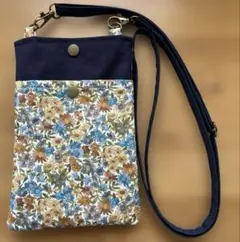 ハンドメイド スマホショルダーバッグ 大島紬 絹 着物リメイク - メルカリ