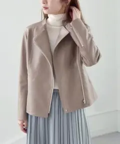 【美品】quaranciel　ライダース ブルゾン