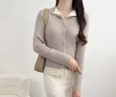 しまむら　koko 配色ニット　olumu M
