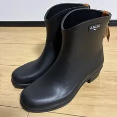 AIGLE レインブーツ　黒　37(23.5cm)