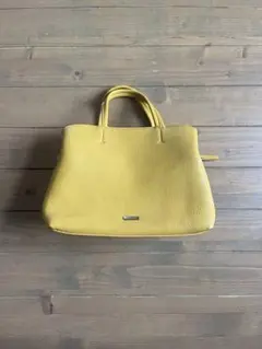 niko and... イエローレザートートバッグ