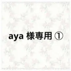 aya 様専用①