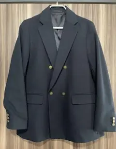 【美品】UNIQLO ダブルジャケット ネイビー