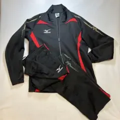 ミズノ　ジャージ上下　セットアップ　ブラック　Lサイズ