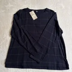 タグ付き　無印良品　両面起毛フランネルブラウスXL