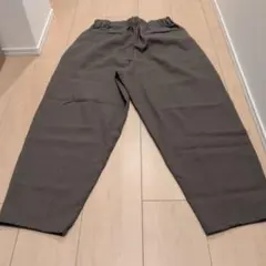 GU メンズ ワイドパンツ ダークグレー L