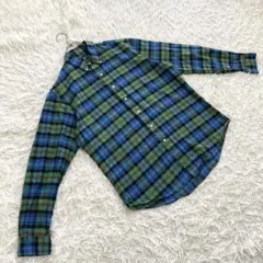 ポロラルフローレン【XL】長袖ボタンダウンシャツ タータンチェック ポニー刺繍