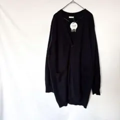 未使用♦︎オーガニックコットン カーディガン 3L ネイビー