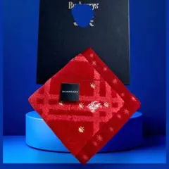 新品•未使用 BURBERRY バーバリータオルハンカチ ロゴ刺繍 55のサムネイル