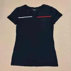 TOMMY HILFIGER トミーヒルフィガー ネイビー VネックTシャツ M