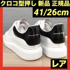 【44 29cm】正規品・新品 白x黒 アレキサンダーマックイーン　スニーカー 44 29cm】正規品・新品 白x黒 アレキサンダーマックイーン スニーカー