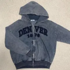 WEGO デニム ジップアップ パーカー ユニセックス
