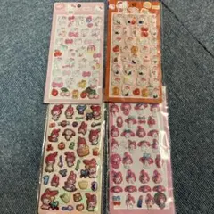 ぷくぷくシール　キティー　マイメロ