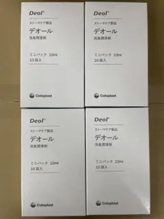 【新品未使用】デオール 消臭潤滑剤 ミニパック 10ml×10袋入×4箱のサムネイル