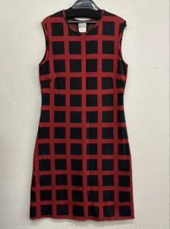 agnès b. フランス製 ノースリーブワンピースチェック柄