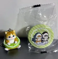 mofusand ドーナツにゃんマスコット　ガチャ　缶バッジ