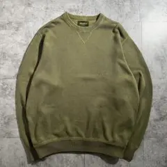 EddieBauer エディーバウアー コットンニット カーキ 00s L