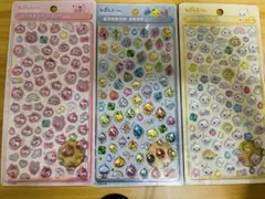 正規品　ボンボンドロップシール　しずくちゃん　3枚セット