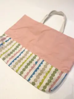 【期間限定値下げ】✩ピンク×北欧ドット柄　レッスンバッグハンドメイド