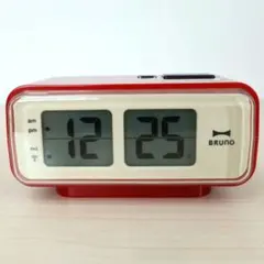 【期間限定値下3/8まで】極希少・廃盤 BRUNO 電波レトロアラーム レッド