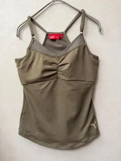 #5332 PUMA プーマ レディース キャミソール トップス M カーキのサムネイル