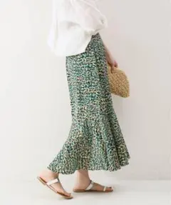 スピック&スパン切替フレアスカート超美品サイズ38裏地付き