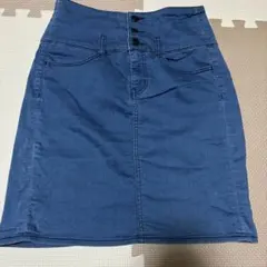 デニムスカート タイト 膝丈