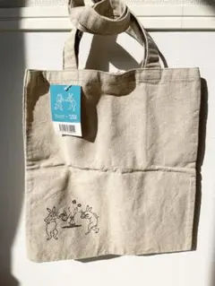 TULLY’S COFFEE×鳥獣戯画コラボ / 麻素材トートバッグ