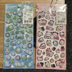 s*̈様 キャンディグリッターステッカー　もちもちぱんだ・シマエナガ　2点セット