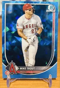 Mike Trout topps Chrome sapphire