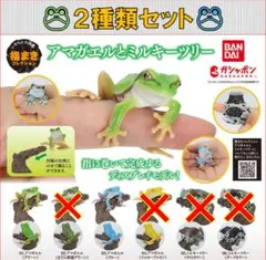 いきもの大図鑑 指まきコレクション アマガエルとミルキーツリー 2種類セット