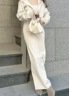 FRAY I.D ジップパーカ&キャミワンピースセット ベージュ 1サイズ