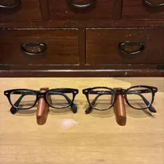メガネスタンド2個セット（ケヤキ）